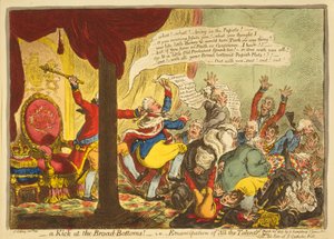 幅広いボトムのキック、つまりすべての才能の解放、パブ。 1807（手描きの彫刻）